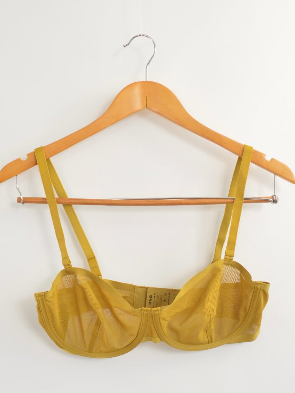 cuup mesh balconette bra marigold 34D like new